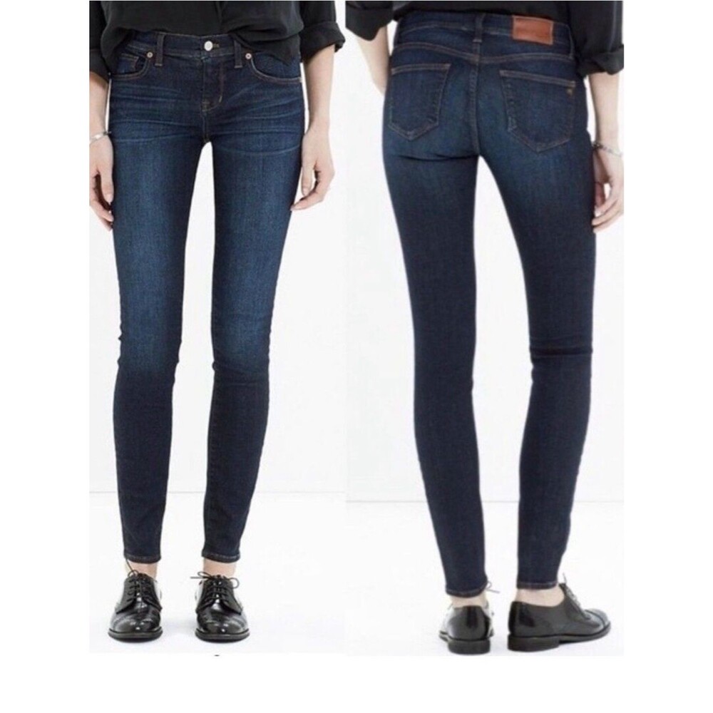 Madewell Jeans Skinny Skinny in Waterfall Wash Dark Blue Wash Women’s Size 26